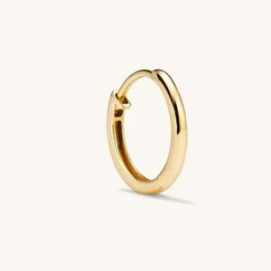 Mejuri Easy Huggie Hoop Single 14K Gold